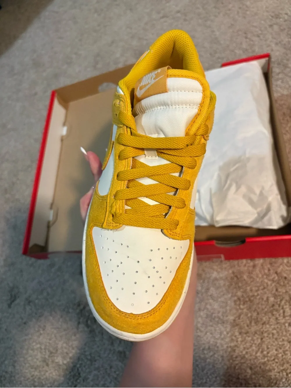 Nike Red Shoe Box with White Logo